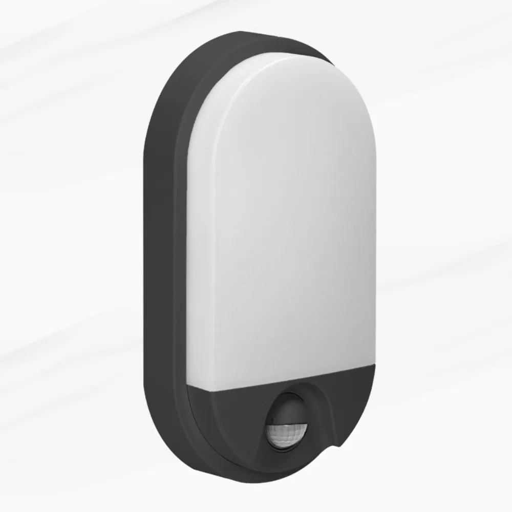 ORNO LED SVJ. NEFRYT (OPAL) SA PIR SENZOROM, 15W, CRNA