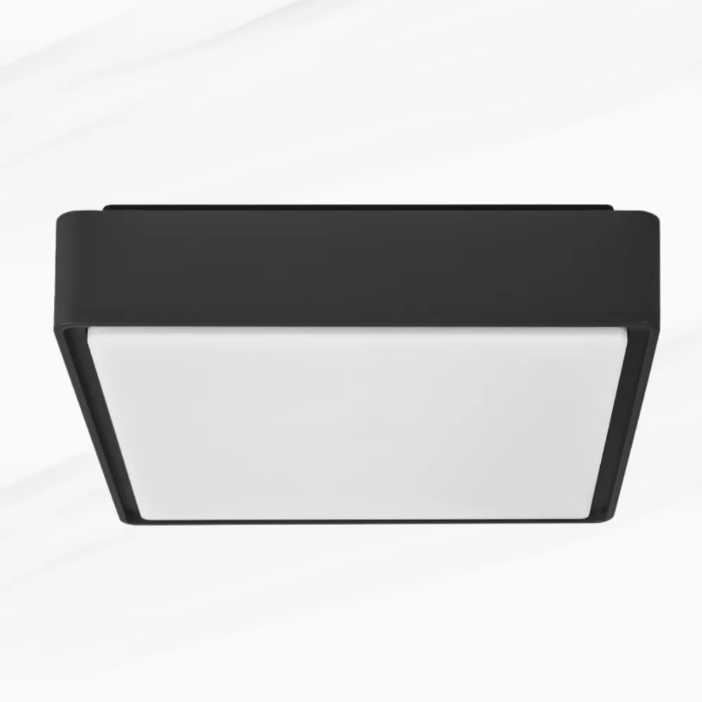 TES LED SVJETILJKA P3301 3CCT, KVADRATNA-ANTRACIT SIVA, 16W, IP65